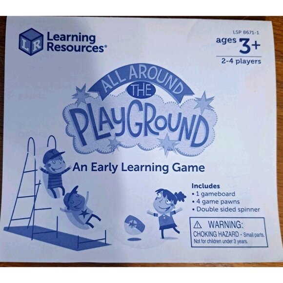All Around The Playground Board Game Ages 3+ Up to 4 Players - Picture 8 of 11